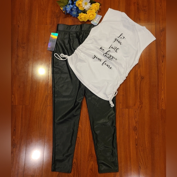 Threads & Others Black Push Up Leggings Size Large - Picture 8 of 8